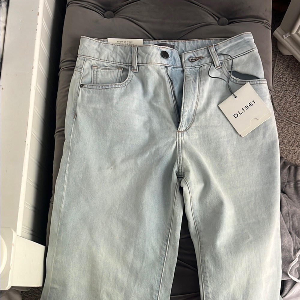 DL1961 Faded Blue Denim Jeans